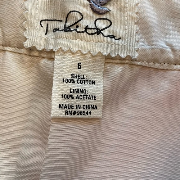 Anthropologie Tabitha Women’s Skirt Floral Spring Colorful Cotton Pockets size 6 - Picture 12 of 12